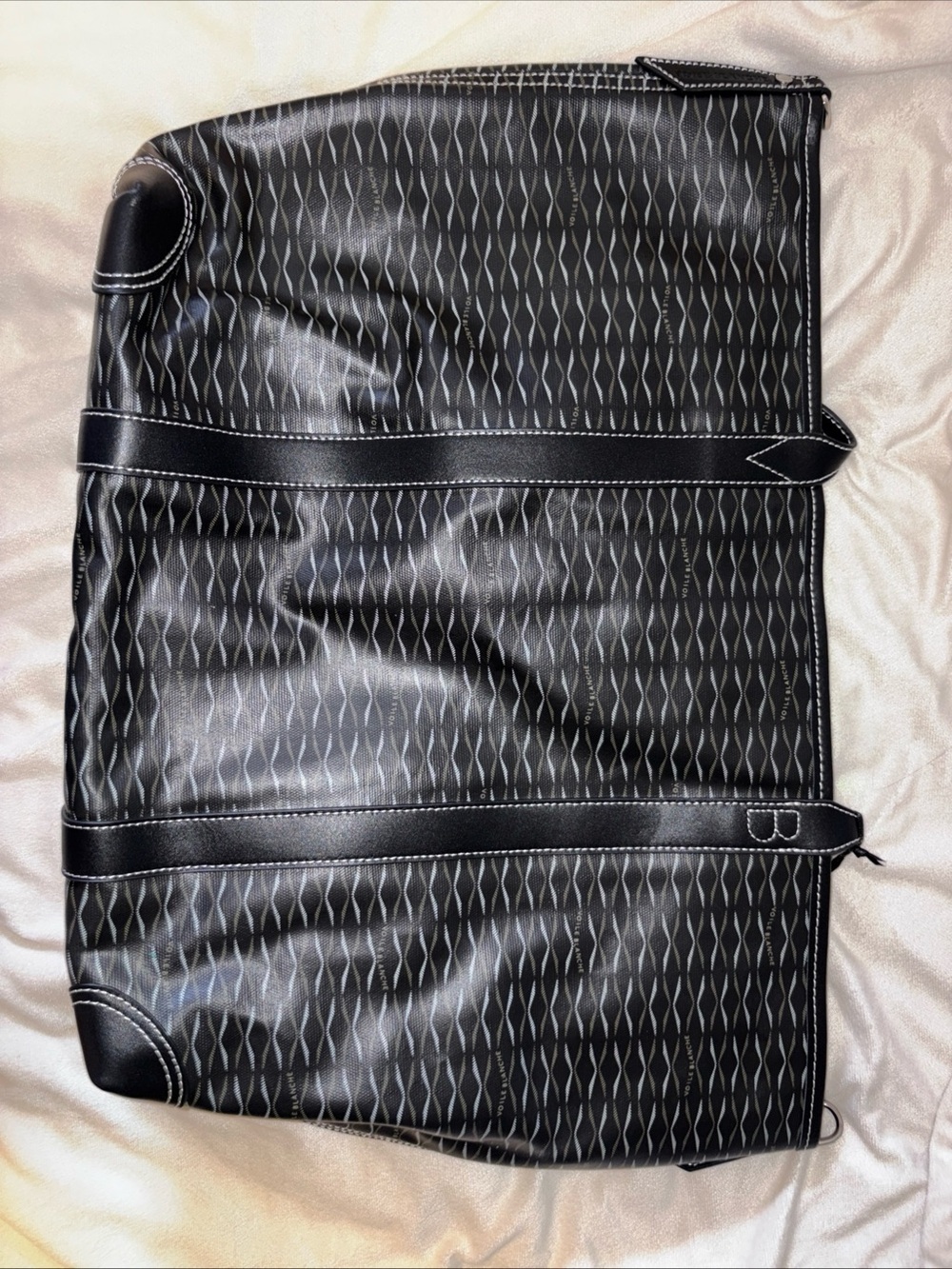 NWT VOILE BLANCHE ROOM 1 LARGE TOTE BAG in BLACK - Picture 9 of 16